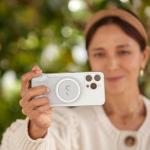 Kit ShiftCam SnapTravel Essential, 1x SnapGrip, 1x Lumina SnapPocket, 1x Selfie Stick SnapStand, Rotire 360 grade, Compatibil MagSafe, USB-C, Stone 12 - lerato.ro