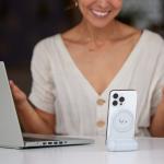Kit ShiftCam SnapTravel Essential, 1x SnapGrip, 1x Lumina SnapPocket, 1x Selfie Stick SnapStand, Rotire 360 grade, Compatibil MagSafe, USB-C, Stone 13 - lerato.ro