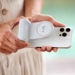 Kit ShiftCam SnapTravel Essential, 1x SnapGrip, 1x Lumina SnapPocket, 1x Selfie Stick SnapStand, Rotire 360 grade, Compatibil MagSafe, USB-C, Stone 14 - lerato.ro