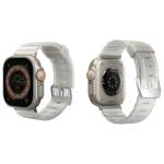 Curea Skinarma Shokku din silicon compatibila cu Apple Watch 44/45/49mm, Alb 5 - lerato.ro