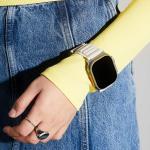 Curea Skinarma Kobu compatibila cu Apple Watch 49 / 45 / 44 mm, Ivory 6 - lerato.ro