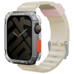 Curea Skinarma Shokku din silicon compatibila cu Apple Watch 45/44/42mm, Bej 3 - lerato.ro