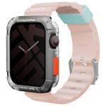 Curea Skinarma Shokku din silicon compatibila cu Apple Watch 45/44/42mm, Roz 3 - lerato.ro