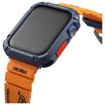 Curea Skinarma Shokku din silicon compatibila cu Apple Watch 45/44/42mm, Portocaliu 5 - lerato.ro