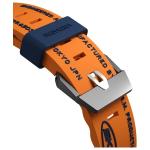 Curea Skinarma Shokku din silicon compatibila cu Apple Watch 45/44/42mm, Portocaliu 6 - lerato.ro