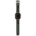 Curea Skinarma Shokku din silicon compatibila cu Apple Watch 44/45/49mm, Dark Green 2 - lerato.ro