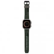 Curea Skinarma Shokku din silicon compatibila cu Apple Watch 44/45/49mm, Dark Green