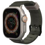 Curea Skinarma Shokku din silicon compatibila cu Apple Watch 44/45/49mm, Dark Green 3 - lerato.ro