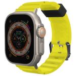 Curea Skinarma Shokku din silicon compatibila cu Apple Watch 44/45/49mm, Galben 4 - lerato.ro