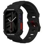 Curea Skinarma Mecha cu carcasa de protectie compatibila cu Apple Watch 45/44mm, Negru 2 - lerato.ro