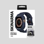 Curea Skinarma Mecha cu carcasa de protectie compatibila cu Apple Watch Ultra 49mm, Navy Blue 5 - lerato.ro