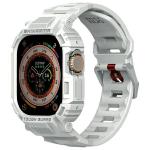 Curea Skinarma Mecha cu carcasa de protectie compatibila cu Apple Watch Ultra 49mm, Light Gray 2 - lerato.ro