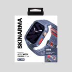Curea Skinarma Saido compatibila cu Apple Watch 45/44mm, Navy Blue 5 - lerato.ro