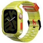 Curea Skinarma Saido compatibila cu Apple Watch 45/44mm, Neon Yellow 2 - lerato.ro