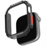 Carcasa Skinarma Atom compatibila cu Apple Watch 46mm, Smoke 2 - lerato.ro