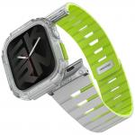Carcasa Skinarma Gemini cu carcasa de protectie compatibila cu Apple Watch 10 42mm, Niteglow 2 - lerato.ro