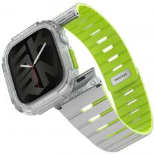 Accesorii Apple Watch, Carcasa Skinarma Gemini cu carcasa de protectie compatibila cu Apple Watch 10 42mm, Niteglow, lerato.ro