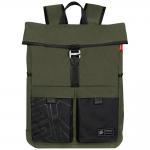 Rucsac pentru laptop waterproof Skinarma Jager, Compatibil cu laptop de 14 inch, 47 x 30 x 15.5 cm, Olive 2 - lerato.ro
