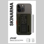 Portofel Skinarma Mirage Spunk cu Stand, Compatibil MagSafe, Verde 5 - lerato.ro