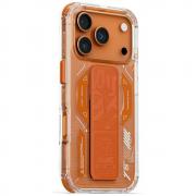 Carcasa Skinarma Helio cu MagSafe si Stand compatibila cu iPhone 17 Pro, Portocaliu