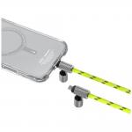 Snur pentru carcase 2 in 1 Skinarma Dyno Ve, Cablu braided USB-C la USB-C, 480Mbps, 240W, 5A, Niteglow 4 - lerato.ro