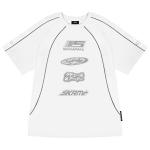 Tricou unisex Skinarma Delta, Marime M, Bumbac, Printed pattern, Alb 2 - lerato.ro