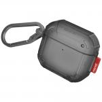 Carcasa Skinarma Mecha CE compatibila cu Apple AirPods 4, Gri 4 - lerato.ro