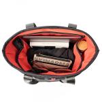 Geanta Skinarma Fardel, Waterproof, 50.5 x 11 x 38 cm, Lungime curea 18cm, 5 buzunare, Negru 5 - lerato.ro