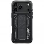 Carcasa Skinarma Helio cu MagSafe si Grip Stand compatibila cu iPhone 17 Pro Max, Negru 4 - lerato.ro