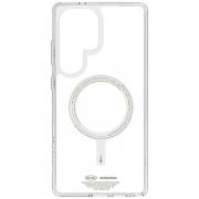 Carcasa Skinarma Saido NiteGlow cu MagCase compatibila cu Samsung Galaxy S25 Ultra, Transparent