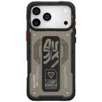 Carcasa Skinarma Aegis cu MagSafe si Grip Stand compatibila cu iPhone 17 Pro Max, Gri 2 - lerato.ro