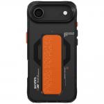 Carcasa Skinarma Haxa cu MagSafe si Grip Stand compatibila cu iPhone 17 Air, Negru 2 - lerato.ro