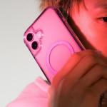 Carcasa Skinarma Saido compatibila cu iPhone 16, Roz 8 - lerato.ro