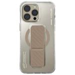Carcasa Skinarma Axon cu MagSafe si Grip Stand compatibila cu iPhone 16 Pro Max, Bej 2 - lerato.ro