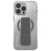 Carcasa Skinarma Axon cu MagSafe si Grip Stand compatibila cu iPhone 16 Pro Max, Titan