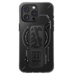 Carcasa Skinarma Helio cu MagSafe si Grip Stand compatibila cu iPhone 16 Pro Max, Negru 2 - lerato.ro