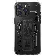 Carcasa Skinarma Helio cu MagSafe si Grip Stand compatibila cu iPhone 16 Pro Max, Negru