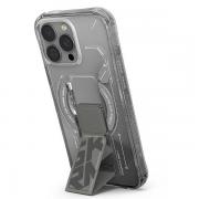 Carcasa Skinarma Helio cu MagSafe si Grip Stand compatibila cu iPhone 16 Pro Max, Titan