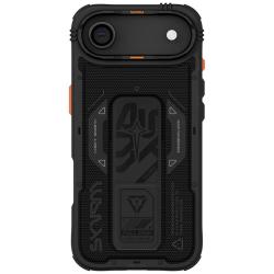 Carcasa Skinarma Helio cu MagSafe si Grip Stand compatibila cu iPhone 17 Air, Negru