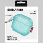 Carcasa Skinarma Mecha CE compatibila cu Apple AirPods 4, Turcoaz 7 - lerato.ro