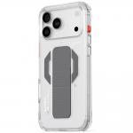 Carcasa Skinarma Haxa cu MagSafe si Grip Stand compatibila cu iPhone 17 Pro Max, Transparent 3 - lerato.ro