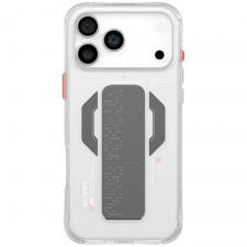 Carcasa Skinarma Haxa cu MagSafe si Grip Stand compatibila cu iPhone 17 Pro Max, Transparent