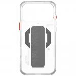 Carcasa Skinarma Haxa cu MagSafe si Grip Stand compatibila cu iPhone 17 Pro Max, Transparent 5 - lerato.ro