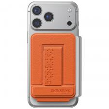 Huse universale / waterproof pentru telefoane, Portofel 3 in 1 Skinarma AXIS cu MagSafe, Functie Stand / Trepied, Portocaliu, lerato.ro