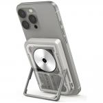 Baterie externa Skinarma Nexus Nova Magnetic Kick-Stand, 5000mAh, 20W, Incarcare Wireless, USB-C, Gri 4 - lerato.ro