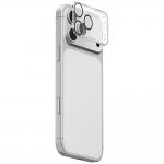 Protectie sticla securizata camera foto Skinarma Magma Full Matte compatibila cu iPhone 17 Pro, Gri 2 - lerato.ro