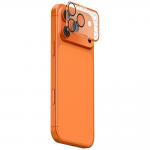 Protectie sticla securizata camera foto Skinarma Magma Full Matte compatibila cu iPhone 17 Pro, Portocaliu 2 - lerato.ro