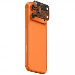 Protectie sticla securizata camera foto Skinarma Sonix Full Aluminium compatibila cu iPhone 17 Pro, Portocaliu 2 - lerato.ro