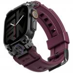 Curea din silicon Skinarma Talon compatibila cu Apple Watch Ultra 49mm, Burgundy 2 - lerato.ro