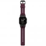 Curea din silicon Skinarma Talon compatibila cu Apple Watch Ultra 49mm, Burgundy 3 - lerato.ro